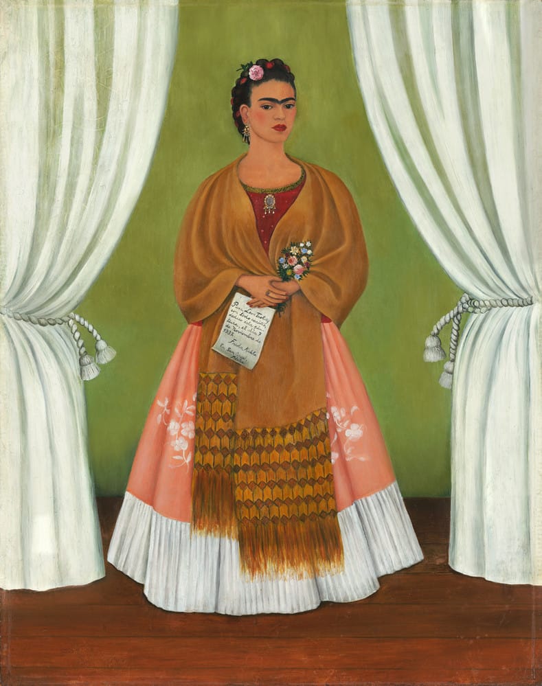 Self-Portrait Dedicated to Leon Trotsky, 1937, by Frida Kahlo, at the National Museum of Women in the Arts, Washington, D.C.